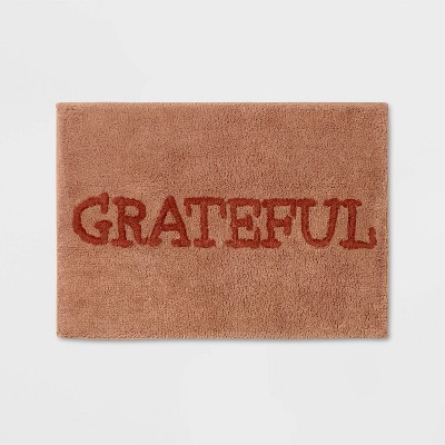 17"x24" Grateful Bath Rug Clay - Threshold™