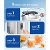 ZAFRO Nugget Ice Maker Countertop, Portable Ice Makers with Soft Chewable Ice, 34lbs/24H, One-Click Operation, Auto-Cleaning,  with Basket and Scoop - 4 of 4