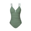 Women's Double Strap Crisscross Back Tankini Set Swimsuit -Cupshe - 2 of 4