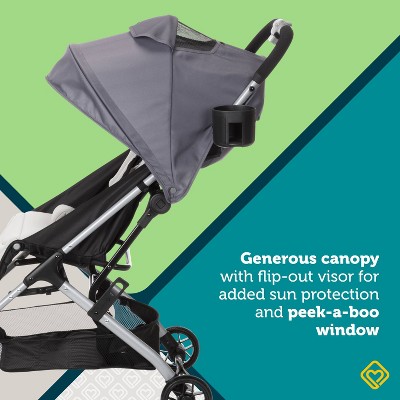 Safety 1st Easy-Fold Compact Gray and Black Stroller