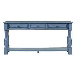 NicBex 63"Console Table with 3 Drawers and Open Shelf Narrow Long Sofa Table behind Couch Suitable for Entryway,Hallway,Living Room - 1 of 4