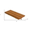 HomeRoots 24" Premium Wall Mount Teak Shower Bench - 3 of 4