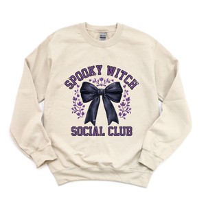 Coquette Spooky Witch Social Club - Women's Graphic Sweatshirt - 1 of 4