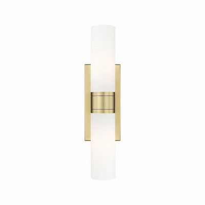 Ballston Urban - 2 Light Bath Vanity In Art Deco Style-3 Inches Tall and 18 Inches Wide