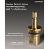 YAWWALK Widespread Bathroom Faucet with Double T-Handle - 2 of 4