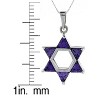 Guili Sterling Silver Star of David Necklace with CZ in Multicolor, Gold, or Yellow—A Sparkling, Symbolic Piece of Faith and a Perfect Gift. - 3 of 3