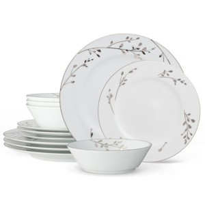 Noritake Birchwood 12-Piece Dinnerware Set, Service for 4 - 1 of 4