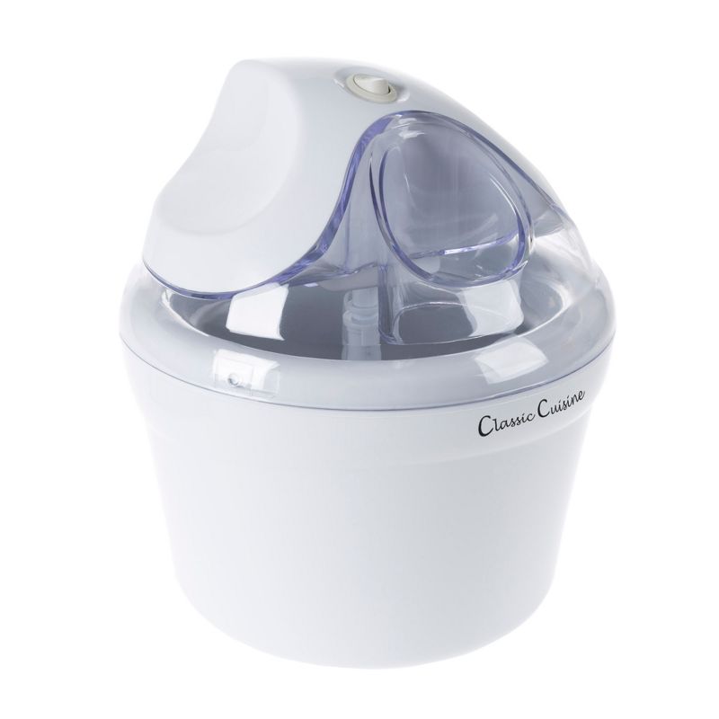 Hastings Home 1-Qt Electric Ice Cream Maker With Recipe Booklet – White, 3 of 6