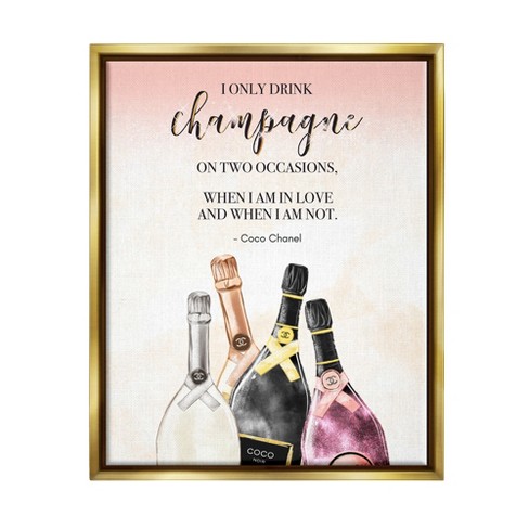 Stupell Industries Champagne And Love Quote Fashion Designer Glam