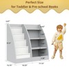 4 Tier Kids Bookshelf, Kids Book Shelf for Kids Rooms, Wood Children Bookcase,Baby Storage Book Rack,Toddler Bookshelf - 2 of 4