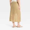 Women's Crochet-Style Pointelle Midi Sweater Skirt - A New Day™ - 2 of 3