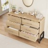 Garvee 6 Dresser for Bedroom, 52" Wide Dresser, Wide Drawer with Storage Freestanding, Wooden Closet Chest for Living Room, Bedroom - 4 of 4