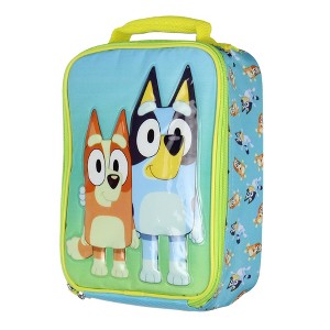 Bluey Kids Lunch Box Bluey And Bingo Raised Character Insulated Lunch Bag Tote - 1 of 4