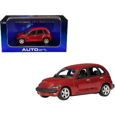 2001 Chrysler PT Cruiser Dark Red Metallic 1/64 Diecast Model Car by Autoart