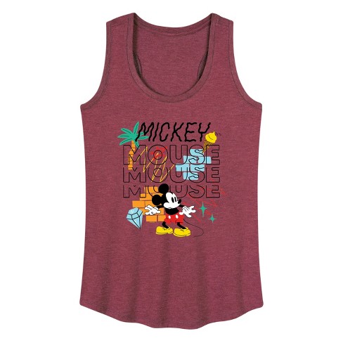 Women's - Disney - Mickey Mouse Repeat Graphic Racerback Tank - image 1 of 4