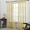 Deconovo 1Panel 10cm Rod Pocket Curtain Leno Yarn Fabric + Disc Embroidery, For LivingRoom OR BedRoom - 2 of 4
