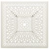 Garden Table White Cast Aluminum Standard Decorative Inlays - 3 of 4