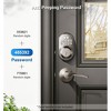 Itopfox Keyless Entry Electronic Keypad Deadbolt Lock, Auto Lock, Anti-Peeking Password, Backlit & Easy Install Design, Satin Nickel Finish - 3 of 4