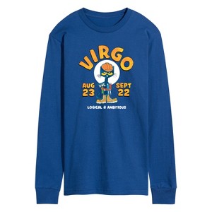 Men's - Pete the Cat - Virgo Long Sleeve Graphic T-Shirt - 1 of 4
