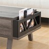 Antique Wooden Coffee Table with Two Storage Drawers and Side Compartment, Ideal for Living Room - 4 of 4
