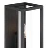 John Timberland Henry 12 1/2" High Modern Outdoor Wall Light Fixture Mount Porch House LED Bulb Weatherproof Sand Black Metal Clear Glass Shade - 3 of 4