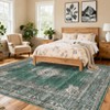 Area Rugs for Living Room Floral Vintage Soft Non Slip Machine Washable Distressed Vintage Rug for Bedroom Dining Room - 3 of 4