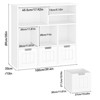 Toy Storage Organizer Kids Bookcase with 3 Movable Drawers Toy Storage Cabinet - 3 of 4