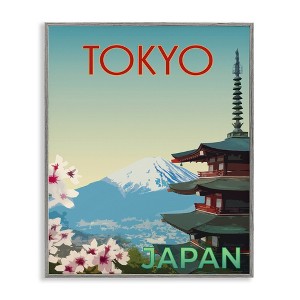 Stupell Industries Vintage Tokyo Scenery Black Framed Giclee Art - 1 of 4