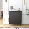 Hommoo Modern Fluted Door Accent Cabinet - image 2 of 4