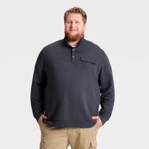 Men's Comfort Wear Quilted 1/4 Snap Pullover - Goodfellow & Co™ - 1 of 3