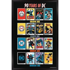 Trends International DC Comics 90th - 90 Years Of DC Framed Wall Poster Prints - 1 of 4