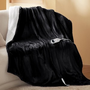 Bedsure Heated Blanket - Fast Heating Electric Blanket Soft Flannel Heated Throw Warm Gifts for Family - 1 of 4