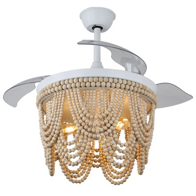 Bella Depot 42" Bohemia Retractable Ceiling Fan with Light and Remote
