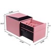 UNISOAR Biometric Fingerprint Jewelry Safe for Home , Leather Wrapped Safe, Slide-Away Drawer, Digital Keypad & Fingerprint Lock - 4 of 4