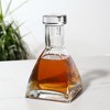 True Apex Decanter - Whiskey Liquor Decanter 26 Ounces, Hand Blown Barware with Crystal Stopper, Clear Finish - 3 of 4