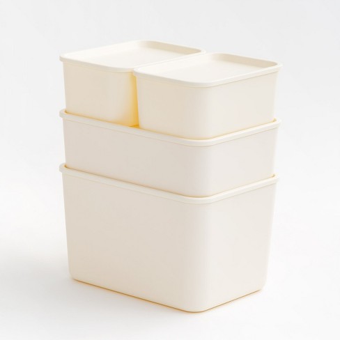 Iris Usa 2pack 30qt Stackable Modular Plastic Storage Drawers, White :  Target