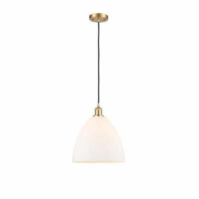 Bristol Glass - 1 Light Mini Pendant In Industrial Style-14.75 Inches Tall and 12 Inches Wide