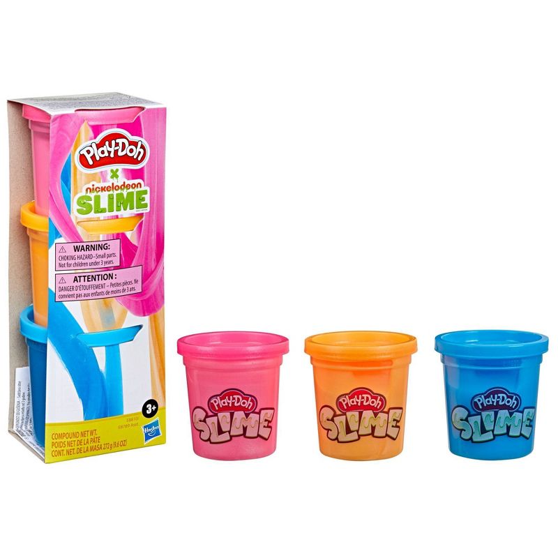 Play-Doh 3pk Slime Modeling Dough - Blue/Orange/Pink, 2 of 4
