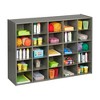 ECR4Kids Streamline 25 Cubby Tray Storage Cabinet, 5x5, Natural - 4 of 4