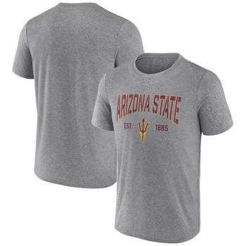 NCAA Arizona State Sun Devils Men's Heather Poly T-Shirt