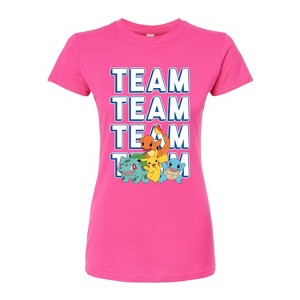 Women's - Pokémon - Partners Team Fitted Graphic T-Shirt - 1 of 3