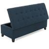 TUYOHW 50.75" Storage Ottoman Bench,Upholstered End of Bed Ottoman Bench with Hidden Storage Compartment,Ottoman for Living Room,Entryway - 3 of 4