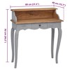 Writing Desk Mahogany, Grey Solid mahogany wood - 2 of 4
