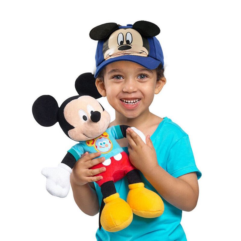 Disney Mickey Mouse Boys Baseball Cap with 3D Mickey Ears, Toddler/Little Boys Ages 2-7, 2 of 5