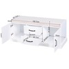 VYNXARIA Elegant Wooden Entryway Shoe Cabinet with Cushioned Bench and Storage - 4 of 4