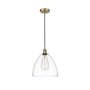 Edison Dome - 1 Light Cord Hung Mini Pendant In Industrial Style-13.75 Inches Tall and 12 Inches Wide - 1 of 1