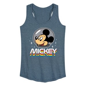 Women's - Disney - Mickey Portrait Retro Graphic Racerback Tank - 1 of 4