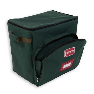 Northlight 21" Green Collectibles Christmas Storage Box for Nutcrackers - 1 of 4