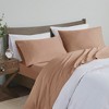 4 Pcs 600 Thread Count Cotton Blend Sheet Set, Deep Pocket Premium Touch Bedding Set, Hotel Collection Style Solid Cozy Bed Set for All Season - 2 of 4
