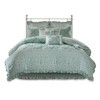 Aqua Gretchen Cotton Percale Comforter Set 9pc - image 3 of 4